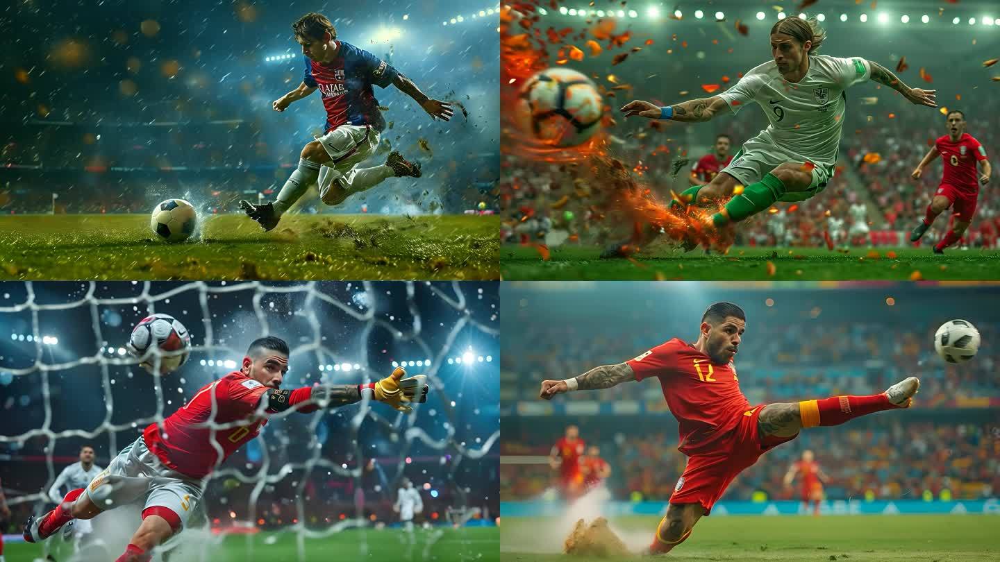 精彩的足球赛事正在吸引目光